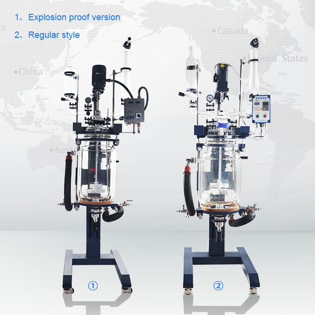 ZYSF Series tilt Reactors 20L Double-Layer Glass Reactor