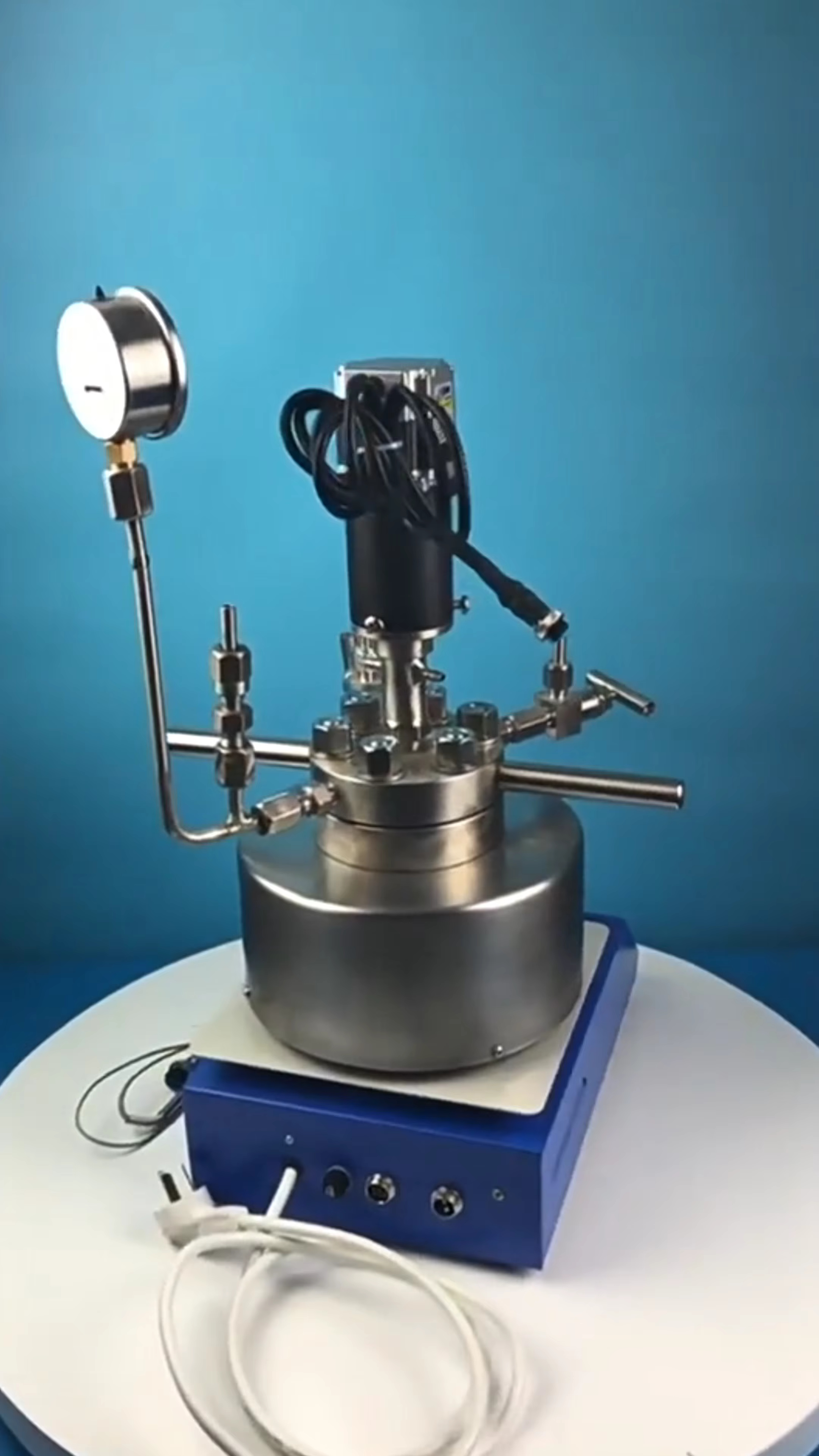 Chemical Autoclave Reactor Vessel Lab Electrical High Pressure Reactor with Heating Magnetic Stirrer