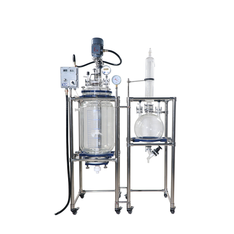 Crystallizing Still Jacketed Glass Filter Reactor
