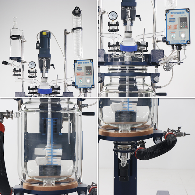 ZYSF Series tilt Reactors 20L Double-Layer Glass Reactor