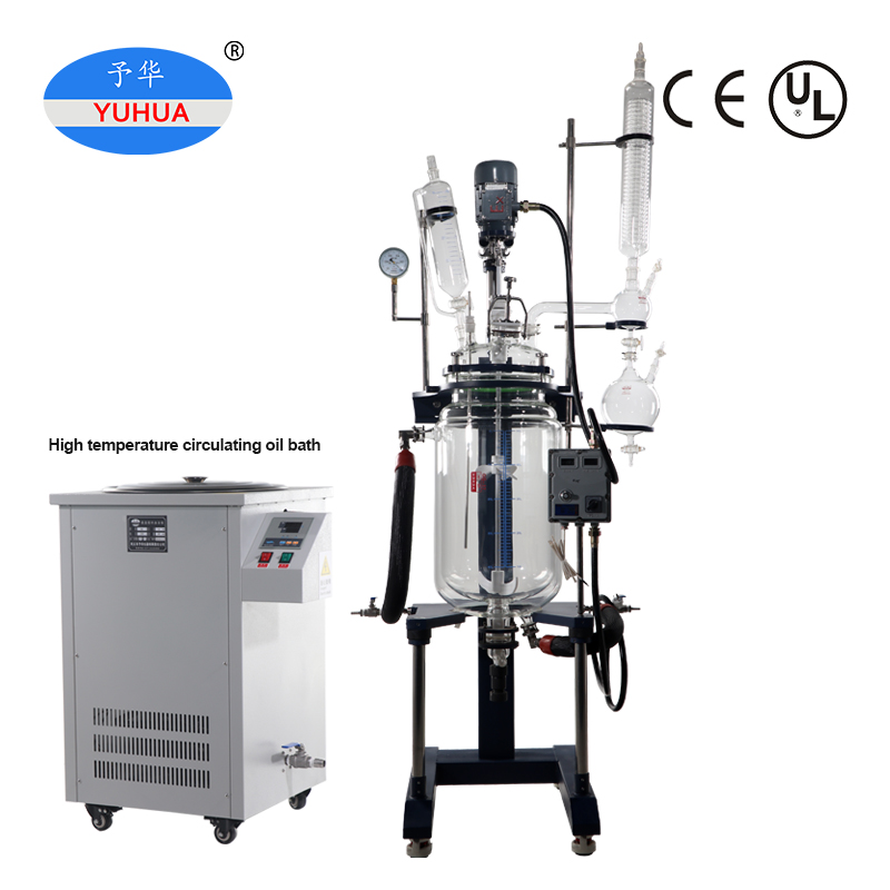 100L Glass Reactor - Excellent Heat Transfer, Stable Stirring Function
