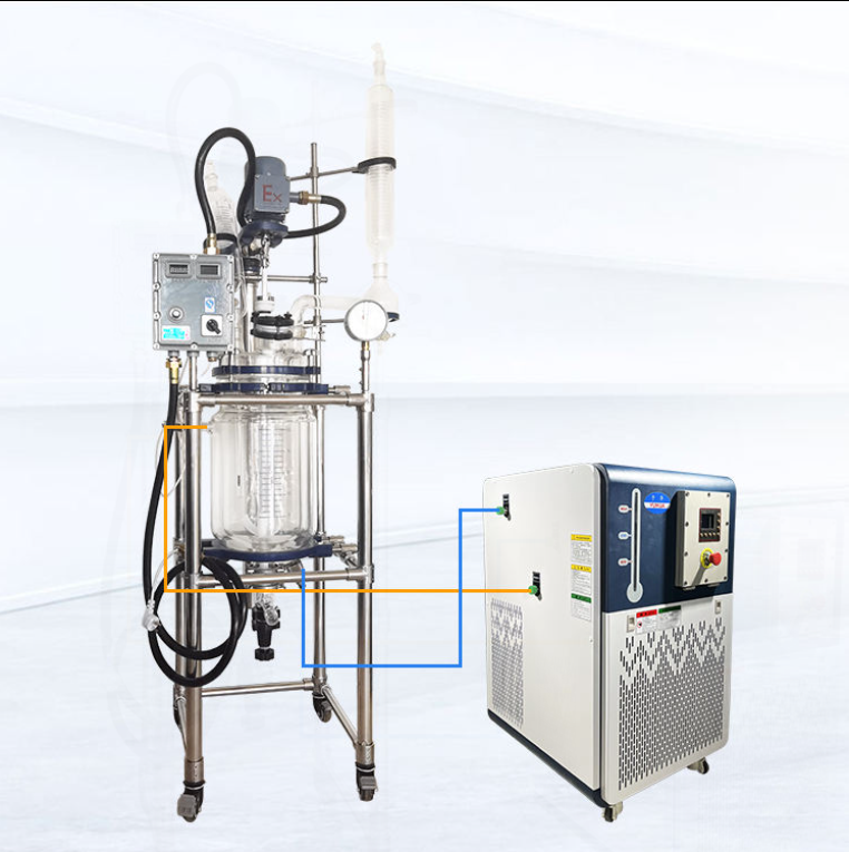Yuhua 5L Jacketed Glass Reactor Kit Explosion Proof