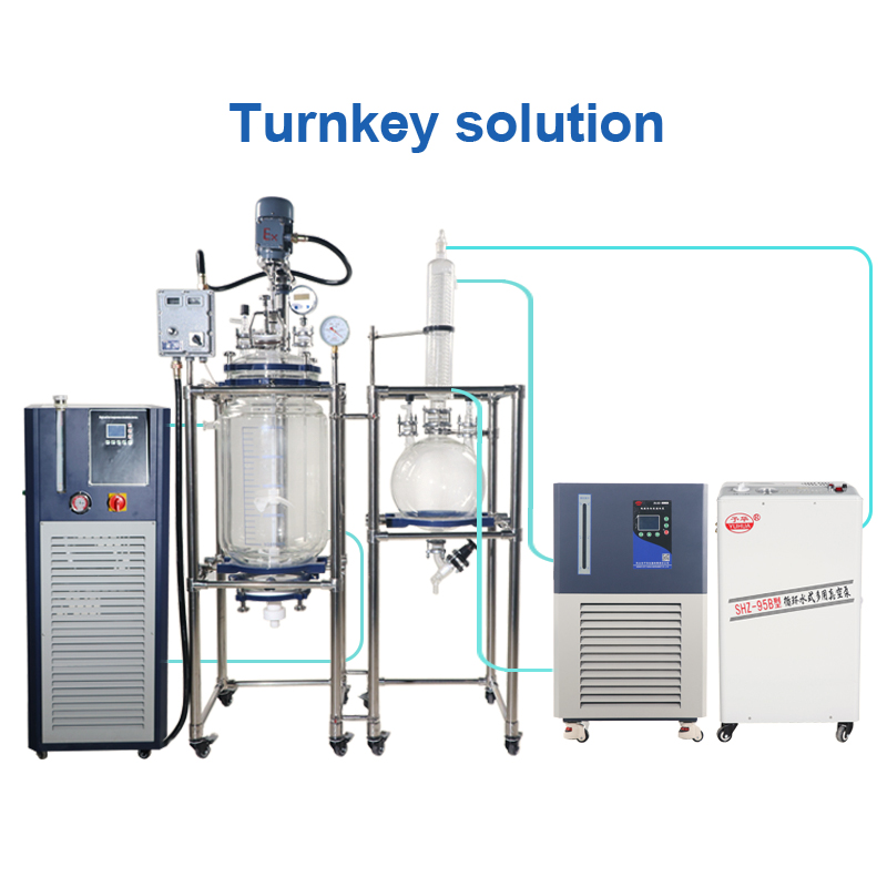 Crystallizing Still Jacketed Glass Filter Reactor