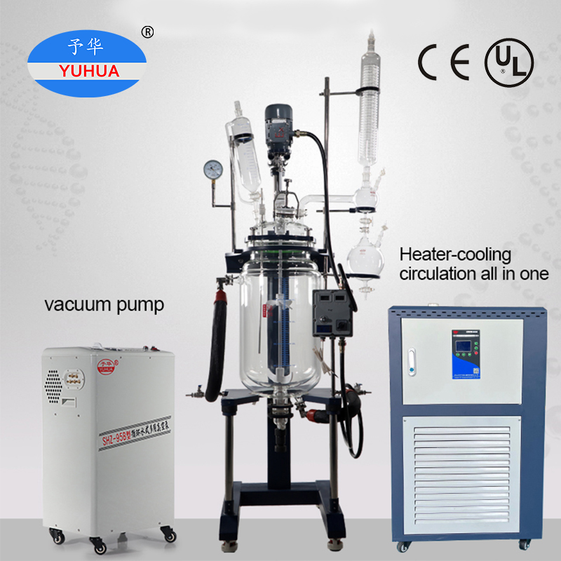 100L Glass Reactor - Excellent Heat Transfer, Stable Stirring Function