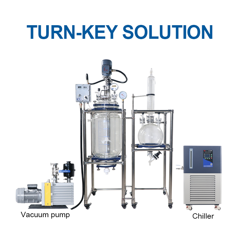 Crystallizing Still Jacketed Glass Filter Reactor