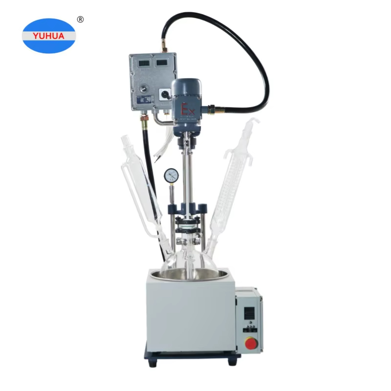 Yuhua Laboratory Chemical Equipment Glass Reactor Price Single Layer Glass Reactor 1L-50L