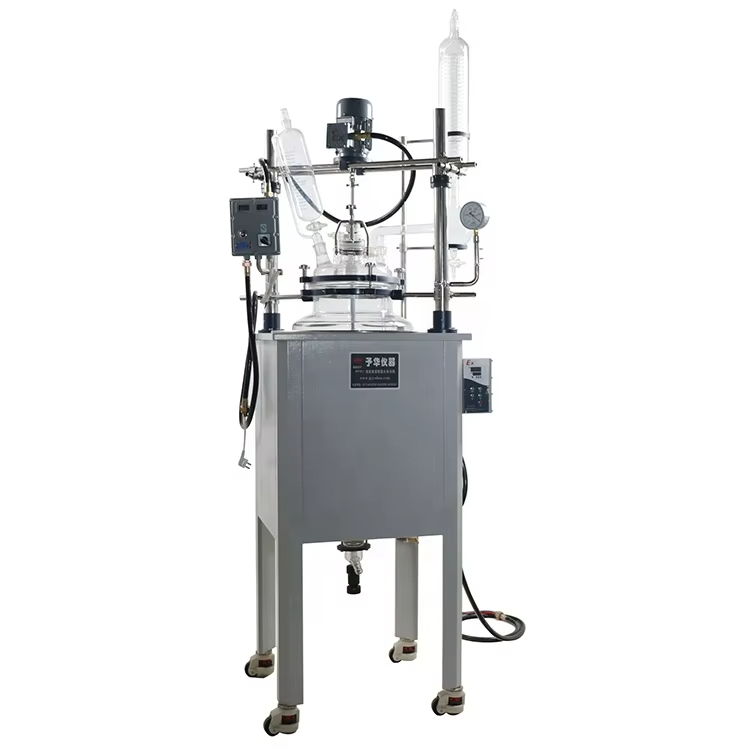 YUHUA 10l Size Single Layer Glass Reactor Reaction Kettle Nuclear Reactor